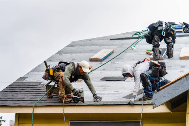 Professional Gutter Installation technician working in Manley, NE